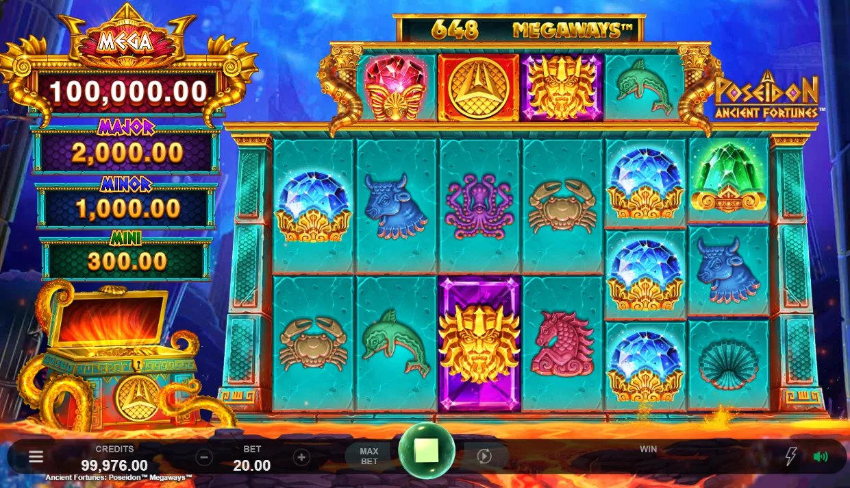 Ancient Fortunes Poseidon Megaways Slot