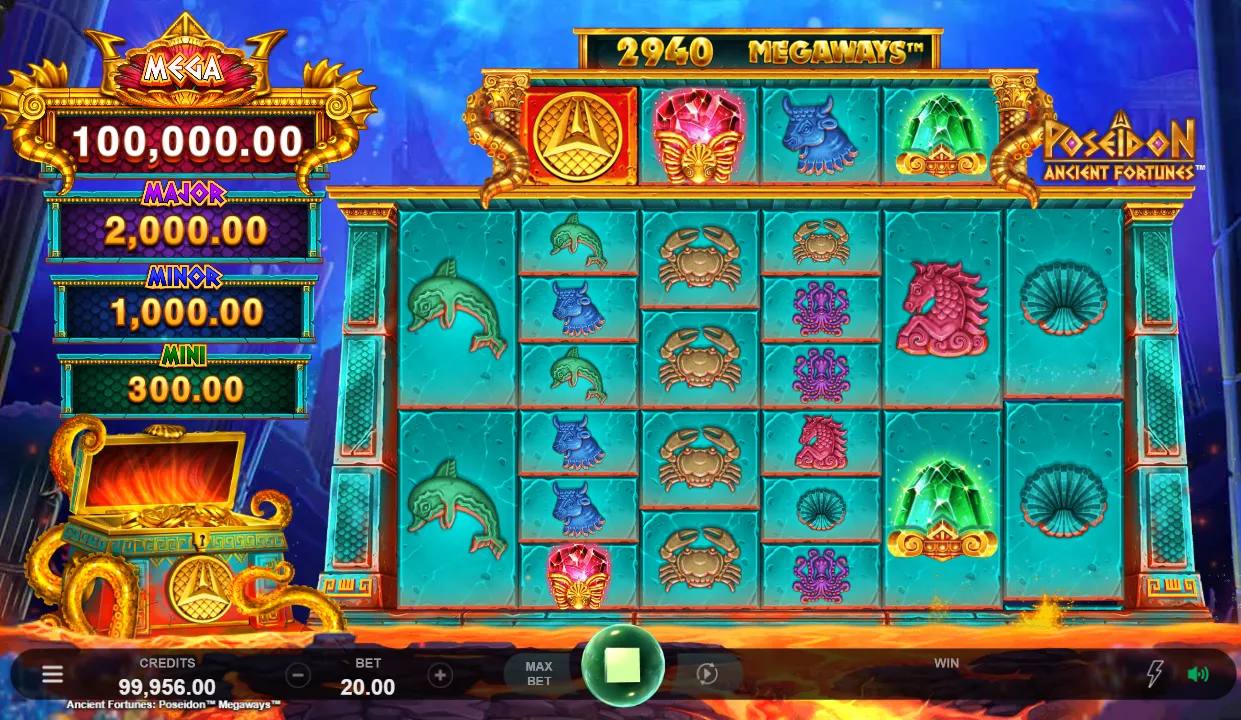 Ancient Fortunes Poseidon Megaways demo