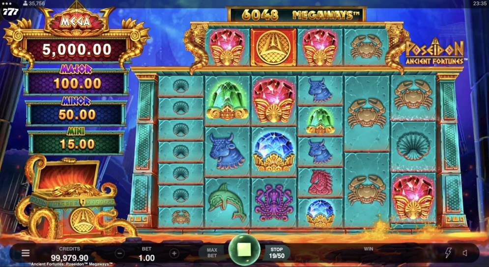Ancient Fortunes Poseidon Megaways