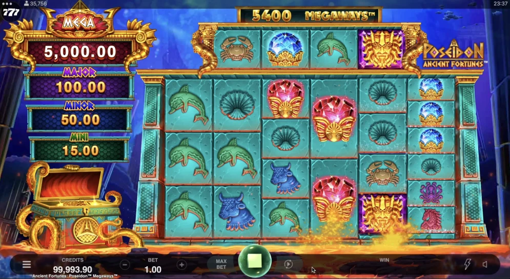 Ancient Fortunes Poseidon Megaways