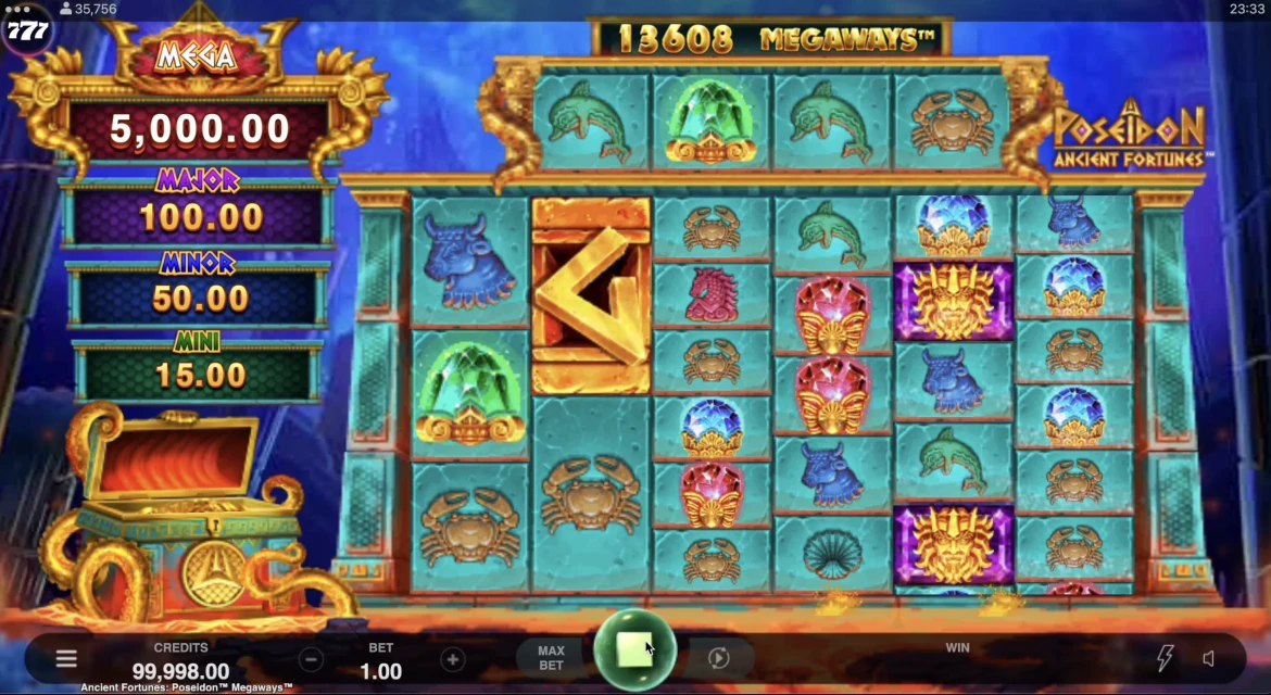Ancient Fortunes Poseidon Megaways