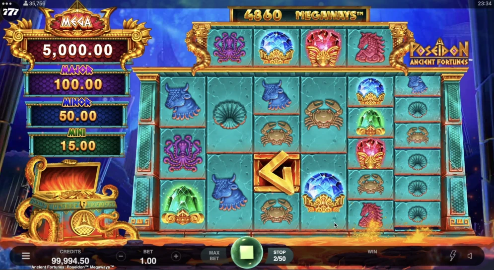 Ancient Fortunes Poseidon Megaways