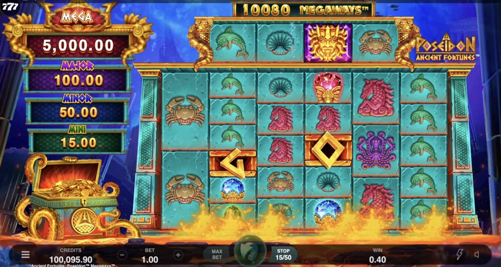 Ancient Fortunes Poseidon Megaways